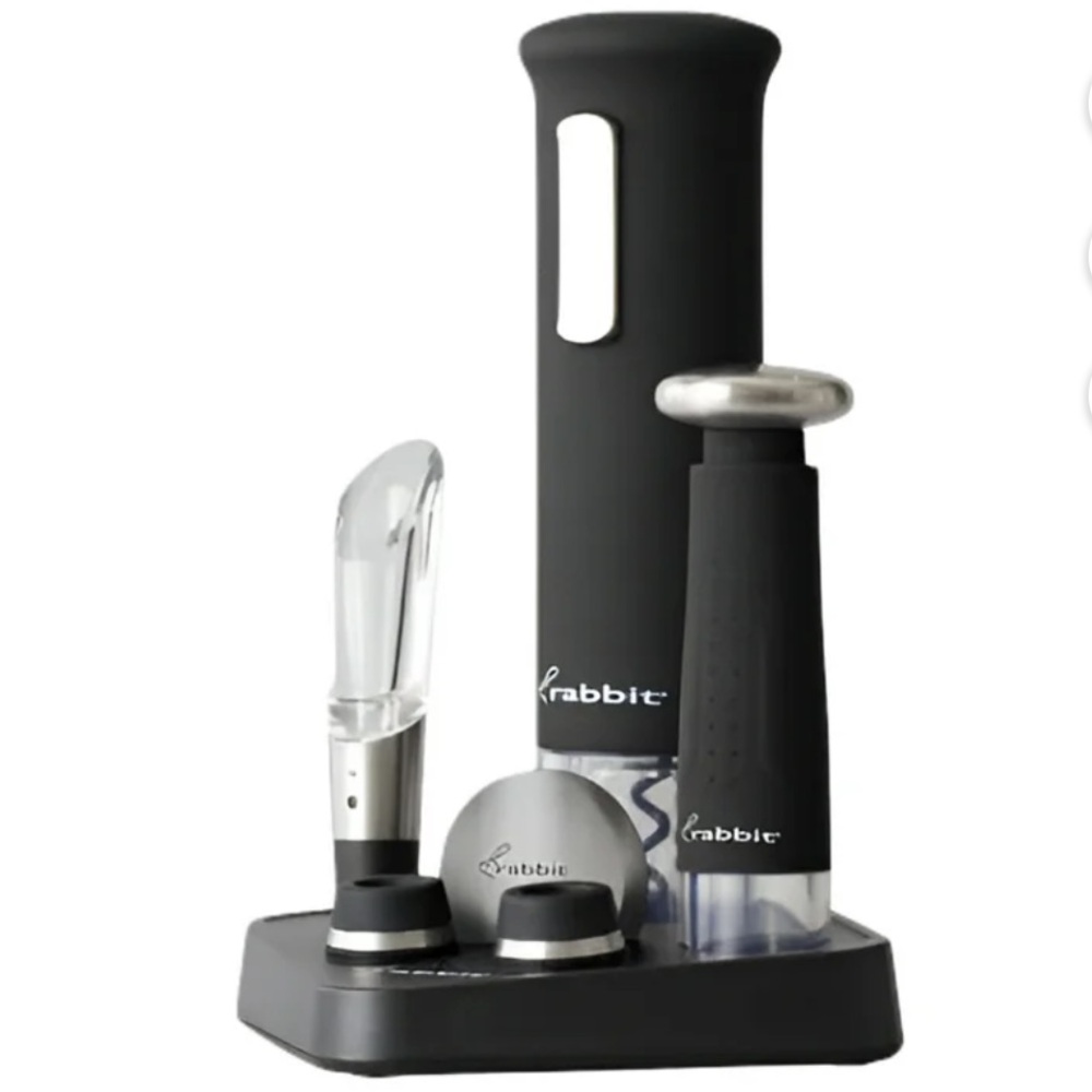 Electric Wine Set - Rabbit - Black (8 Pieces) - Picture 7 of 13